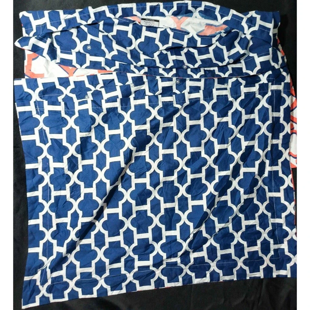 Home Accents Turnstyles Reversible Geometric Pillow Shams Set of 2